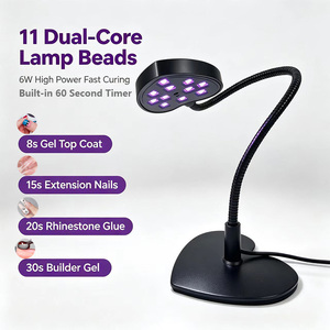<span class=keywords><strong>Lampe</strong></span> de séchage pour ongles en gel à poser sur comptoir, avec capteur de mouvement intégré, perles LED longue durée, séchage uniforme pour le nail art - Product Image 3
