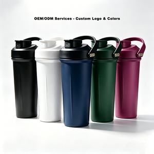 Shaker à protéines en acier inoxydable écologique 700 ml, bouteille isotherme en métal, anti-fuite, inodore, gourde réutilisable - Product Image 6