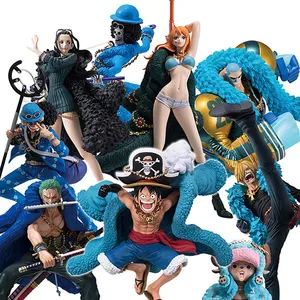 Mix Size Oem Pvc Hars Japanse Anime Beeldje Een 1 Stuk Luffy Gezicht Wisselaar Actiefiguur