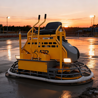 Machine à lisser le béton autoportée entièrement automatique à haute efficacité, prix réduit, avec moteur et pompe à essence inclus