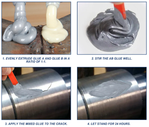 Colle époxy résistante à la chaleur à la température de prix usine pour souder l'aluminium, l'acier et l'artisanat de bricolage, le caoutchouc, le <span class=keywords><strong>plastique</strong></span> - Product Image 3