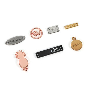 Fabrieksgemaakte kledingmetalen naamplaatjes, zinklegering elektroforming, handgestikte labels, bagage, hoeden, logo's, hardware, handelsmerken, platen - Product Image 5