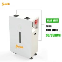 Batterie LiFePO4 hybride intelligente Suntik avec BMS, garantie dix ans, 30 kWh, 8000 cycles, empilable, pour stockage d'énergie domestique
