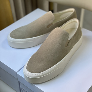 <strong>Custom</strong> High Quality Brown Suede <strong>Loafers</strong> Luxury Low Top Slip On Casual Shoes Sneakers Women - Product Image 3