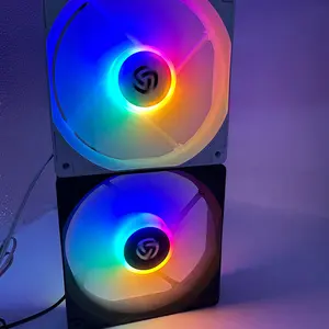 Supcoolnieuwste Ontwerp Kleurrijke Led Computer Case Fan 5V 3pin 4pin Pwm 120Mm Ventiladores Pc Argb Fan Voor Desktop Gaming Case