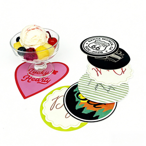 HG2358 fornitore all'ingrosso Bar Drink Coaster personalizzato stampato cartone cartone quadrato rotondo <span class=keywords><strong>sottobicchieri</strong></span> di carta assorbente - Product Image 6