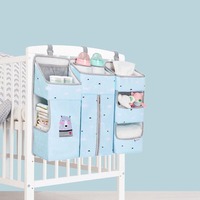 Sac de rangement de lit multifonctionnel pour nouveau-né, sac de rangement de Table à langer, sacs de rangement suspendus pour couches de berceau pour bébé