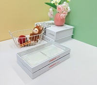 Boîte d'emballage cadeau universelle portable en carton rigide orange et blanc pour téléphones et appareils électroniques, avec conception de logo personnalisé