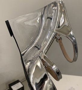 Novedad de verano, zapatillas para mujer, tacones de cristal de PVC, tacones altos transparentes sexys para mujer, tallas 34-40, sandalias de cuña simples - Product Image 3