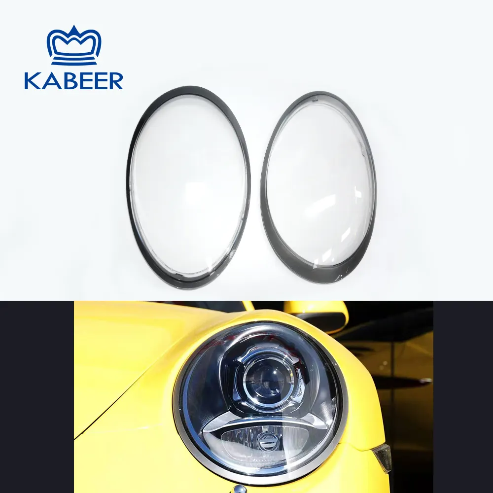 Headlight Lens Cover New Style car black border headlight lens cover for 911/991 2012-2019 year