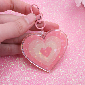 Tùy Chỉnh Thiết Kế Trong Suốt Anime Dễ Thương Tỏa Sáng Acrylic Móc Chìa Khóa Quyến Rũ Acrylic Món Quà Làm Của Riêng Bạn Logo Acrylic Keychain - Product Image 5