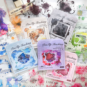 สติกเกอร์ฟิล์ม PET สำหรับติดตามปลายปากกา Moking Travel 30 ชิ้น แบบติดเอง สำหรับตกแต่งสมุดบันทึกและงานพิมพ์ภาพ - Product Image 1