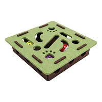 Jouet interactif pour chat, boîte de labyrinthe en feutre avec clochette intégrée, balles pour divertissement autonome en intérieur pour chatons et chats adultes