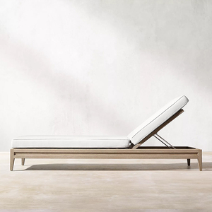 Garden Teak Sun <b>Lounges</b> <b>Chair</b> Swimming Pools Beach <b>Chair</b> Waterproof Sunbed Outdoor Furniture Set Teak Wood Beach Chaise Factory - Product Image 6