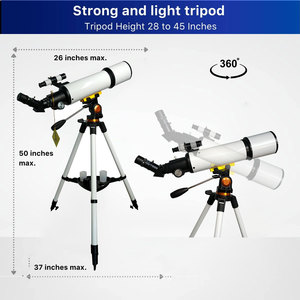 Télescope réfracteur professionnel pour adultes - Longueur focale de 500 mm, design AZ 18x, trépied en alliage d'aluminium, miroir de recherche 5x24 - Product Image 4
