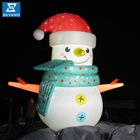 Bonhomme de neige géant gonflable sculpture bonhomme de neige publicité Bonhomme de neige gonflable personnage Noël Décoration d'hiver
