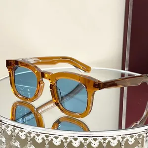 2024 Customize Vintage Retro Round Thick Frame Acetate Sun Glasses TAC Lens Polarized Acetate Sunglasses For Men Women