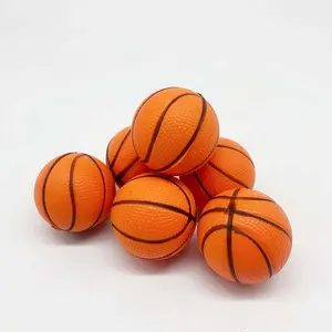 50 قطعة 4 سم لينة من لعبة كرة السلة الصغيرة الحسية للضغط والإجهاد من البولي يوريثان للأطفال والتدريب على التأهيل