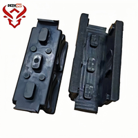Rail de guidage principal complet pour ascenseur Kone 120 avec patin de guidage et coussinet en caoutchouc amortissant 120