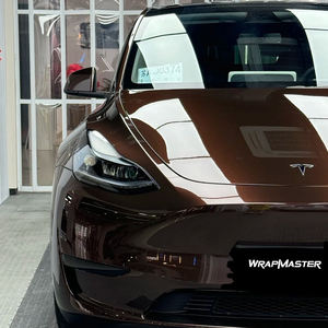WRAPMASTER 1.52*15m Film de protection de peinture TPU PPF peinture haute brillance brun <span class=keywords><strong>chocolat</strong></span> Film anti-rayures Film vinyle de voiture - Product Image 6
