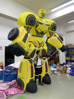 Décoration de défilé, marionnette de Costume de transformateur gonflable jaune pour la Performance d'événements