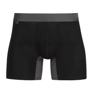 bamboo viscose boxers men's undies bamboo fabric black plus size underwear for men boxer lingerie S