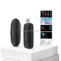 Kit Carlink portable Transfert rapide Voiture IA Mise à niveau en ligne Contrôle vocal Sans fil Auto USB Adaptateur Carplay Boîte Android pour voitures