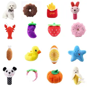 Stuffed Doll Squeaky Lovely Pet Small Dog Puppy Cat Tugging Chew Quack Peluche Dogs Cute Plush Dog Toy Sound