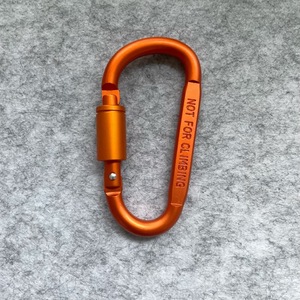 <span class=keywords><strong>Mousqueton</strong></span> à anneau en D de verrouillage de 8cm avec logo personnalisé en gros-boucle robuste pour sac à dos laisse de chien accessoires de quincaillerie pour équipement d'extérieur - Product Image 3