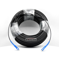 Fabricación de fábrica FTTX G657A al aire libre preconectado SC/UPC/APC Cable de fibra Cable de bajada FTTH Cable de conexión de fibra óptica