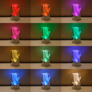 Lámpara de Mesa LED Decorativa de Cristal Moderna y Lujosa, Recargable, RGB, Ambiente Portátil, para Restaurante, Dormitorio, Mesita de Noche - Product Image 5