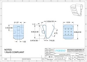 1 ячейка листовая пружина контакт AAA, AAAA, N, A23, A27 Контактная пружина 204 батареи - Product Image 4
