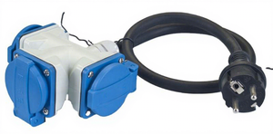 Wholesale CE,S 3 Way Germany Extensioneuropean Power Cord Multi Socket/ Cord IP44 - Product Image 2