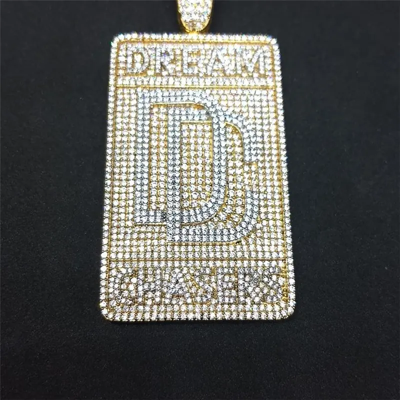 Benutzer definierte Hip Hop Jewelry Diamanten Iced Out Männer Charms 10 Karat Soild Gold Moissan ite Halskette Benutzer definierte Anhänger