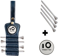Support de transport personnalisé en cuir PU pour tees de golf avec accessoires de golf et marqueurs de balle