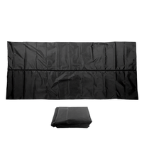Sac de transport pour cercueil en PVC étanche, pour enterrement, transport funéraire ou hospitalier, avec 4 poignées, fermeture éclair centrale, noir (150x60cm)