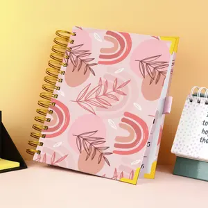 Support de cahier de haute qualité personnalisation complète planificateur mensuel hebdomadaire Agenda Journal cahier quotidien pour le bureau de l'école