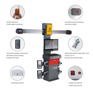 Machine d'alignement de roues Hunter Battle Axe 3D, ensemble complet pour voitures et camions, 718S certifiée CE, caméra 5MP, temps de mesure de 6 à 8 secondes - Product Image 2