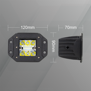 Phare LED blanc, mini projecteur LED de 4 pouces pour systèmes d'éclairage automobile, faisceau spot et large, 12/24V - Product Image 4