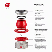Pengiriman Cepat Filter Air Saringan Hisap Aluminium dengan Sistem Selang Fitting Storz 4"-6" Filter Selang Pemadam Kebakaran untuk Pemadam Kebakaran.