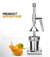 Handmatige Slowjuicer Roestvrijstalen Vers Fruit Juicer Pers Voor Verse Sinaasappel Voor Keuken Auto Rv Hotel Buiten Gebruik