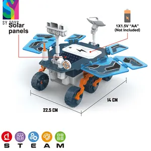 SY Solar Planetary Rover powered Self-Assembled Electric Model Car Solar Power Mars Car Kit DIY Science Educational Toy