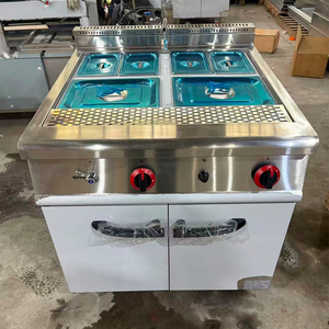 Matériel de cuisine pour hôtels et restaurants, bain-<span class=keywords><strong>marie</strong></span> à gaz commercial série 900 à 4 ou 6 bacs avec armoire de maintien au chaud des aliments - Product Image 1