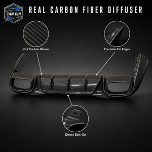 Diffuseur arrière en fibre de carbone <span class=keywords><strong>AMG</strong></span> <span class=keywords><strong>GT</strong></span> 50 <span class=keywords><strong>53</strong></span> 63 4MATIC+ <span class=keywords><strong>4</strong></span> <span class=keywords><strong>portes</strong></span> X290 pour Mercedes-Benz <span class=keywords><strong>AMG</strong></span> <span class=keywords><strong>GT</strong></span> 2019-2023, fixation directe, véritable fibre de carbone - Product Image 4