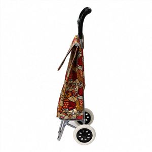 New Fashion Light Collapsible Wheeled Shopping Trolley Bag Grocery Foldable Shopping Cart With Wheels - Product Image 4