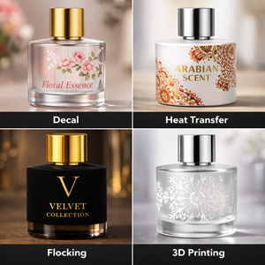 <span class=keywords><strong>Set</strong></span> Botol Kosmetik Kaca Ungu Gradasi Persegi 30ml 50ml 100ml untuk Skincare Lotion Serum Krim Pompa Semprot Sablon Reed - Product Image 6