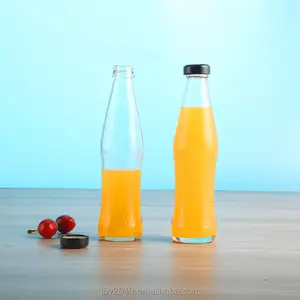 Disesuaikan 220ml 240ml 330ml kosong transparan kaca air jus bir anggur botol minum kaca untuk minuman alkohol