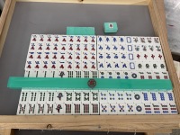 Jeu de Mahjong Chinois Translucide en Acrylique 144 Tuiles, Rose, Violet, Bleu, Vert, pour Jeu en Famille ou Cadeau