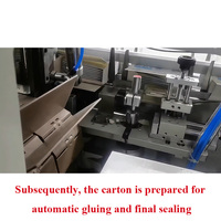 Machine de collage et de scellage tout-en-un pour boîtes de serviettes hygiéniques, 40-100 boîtes/min, avec flux de travail automatisé pour le traitement des cartons