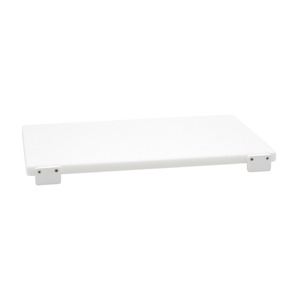 Planche à découper en polyéthylène avec butées 50x30cm blanche - Product Image 1